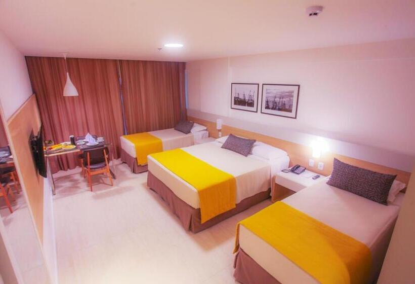 Quarto Triplo Standart Vista Mar Lateral, Gran Mareiro