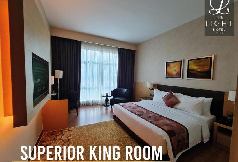 带大床的高级房间, The Light Hotel Penang