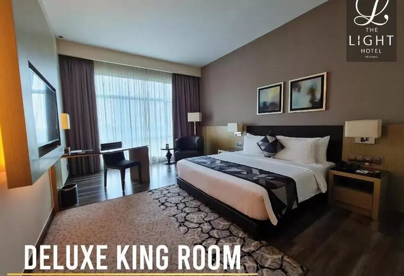 キングサイズベッドのデラックスルーム, The Light Hotel Penang