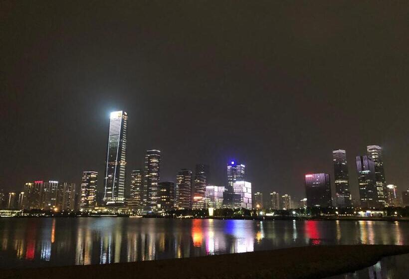 스탠다드 룸 킹사이즈 침대, Wesu Light Luxury Apartment Shenzhen Nanshan Science Park Branch