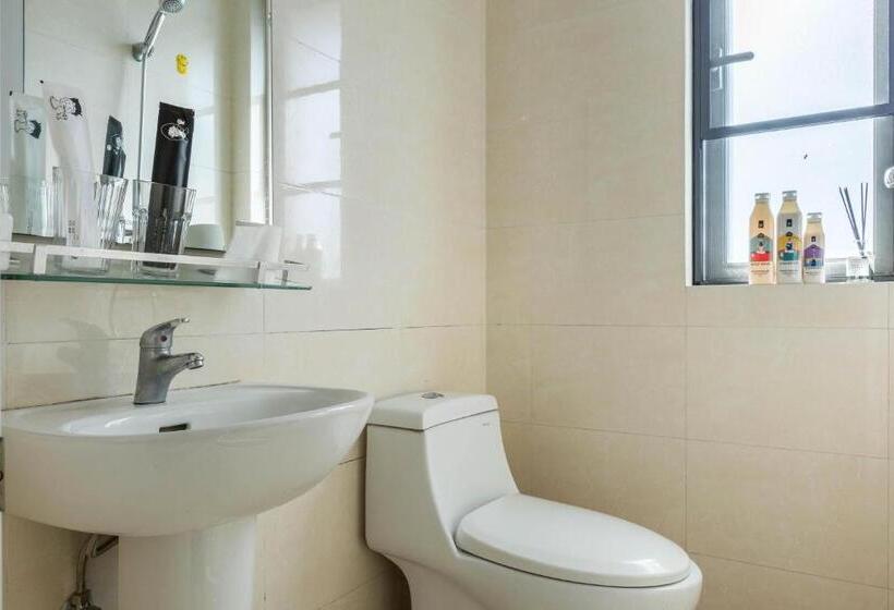 스탠다드 룸 킹사이즈 침대, Wesu Light Luxury Apartment Shenzhen Nanshan Science Park Branch