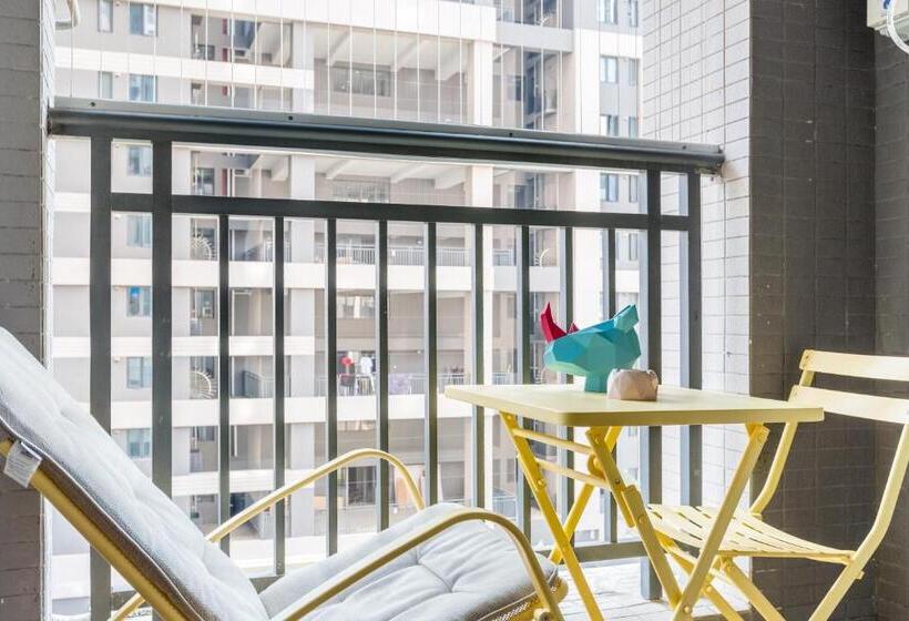 스탠다드 룸 킹사이즈 침대, Wesu Light Luxury Apartment Shenzhen Nanshan Science Park Branch