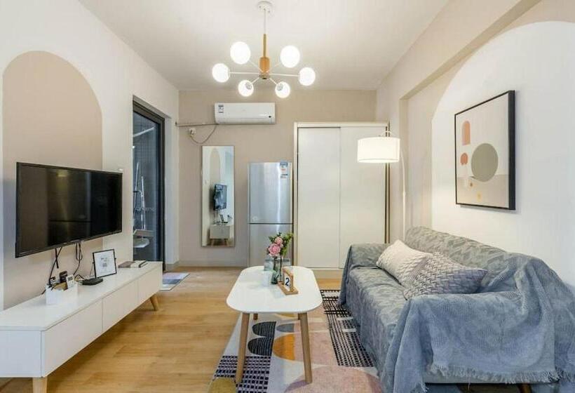 침실 1개 이그제큐티브 아파트, Wesu Light Luxury Apartment Shenzhen Nanshan Science Park Branch