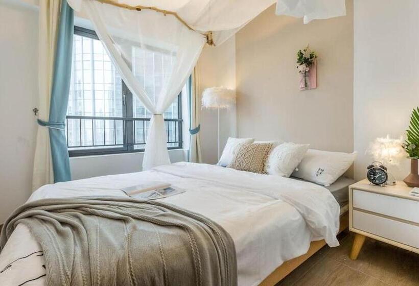 침실 1개 이그제큐티브 아파트, Wesu Light Luxury Apartment Shenzhen Nanshan Science Park Branch