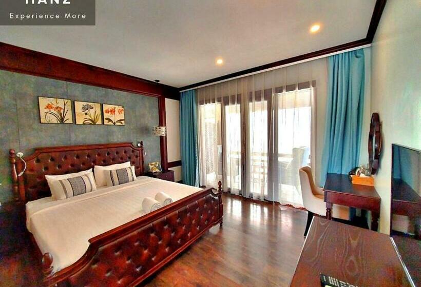 디럭스 스위트 킹 침대, Luang Prabang Sunrise Garden