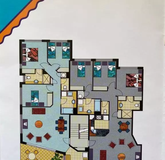 ３ベッドルームのデラックスアパートメント, Kings Bay Apartments