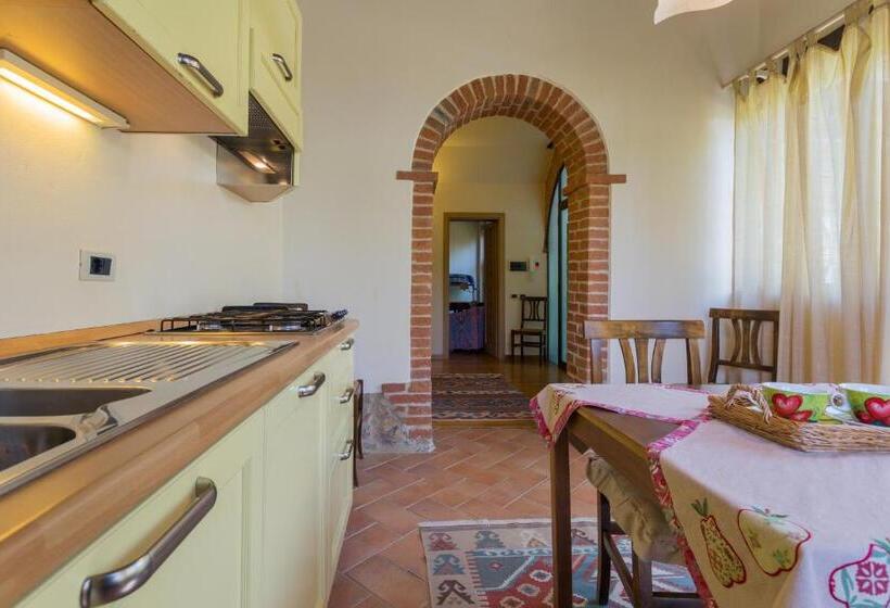 庭の見える１ベッドルームアパートメント, La Vittoria 10 – La Soglia Della Val D’orcia