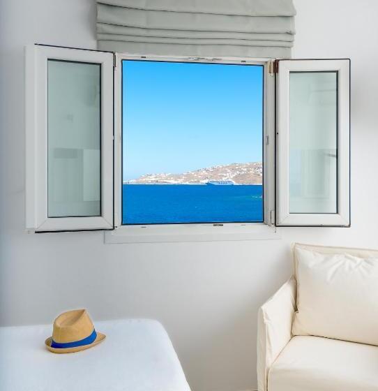 חדר סטנדרט נוף לים עם מרפסת, Cape Mykonos