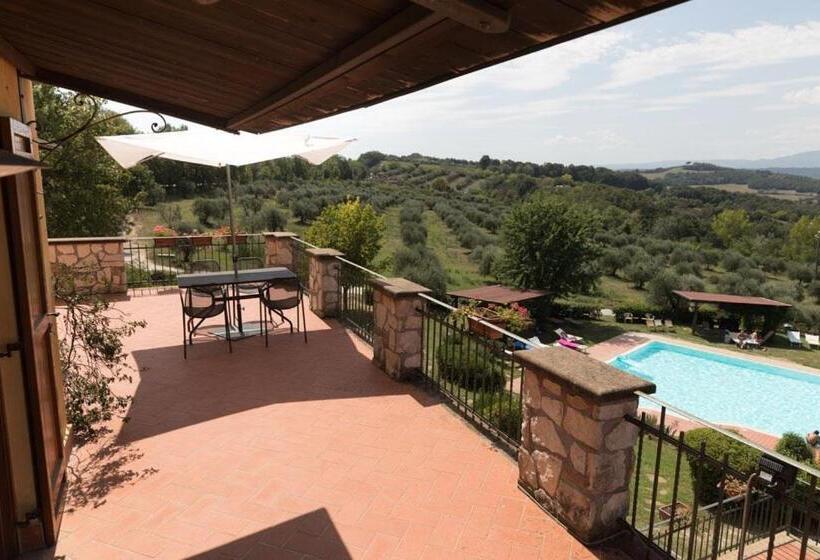 דירת חדר נוף לבריכה, Agriturismo La Vecchia Fattoria