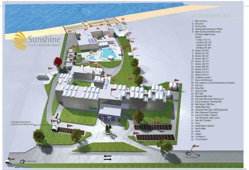 חדר משפחתי נוף לים, Mare Blue