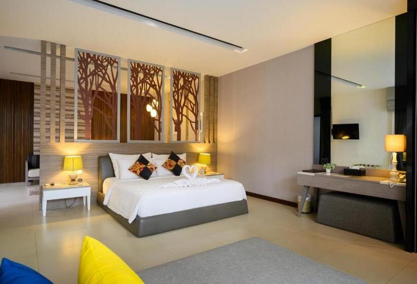 וילה עם חדר שינה אחד ובריכת שחיה, Cae Villa Hua Hin