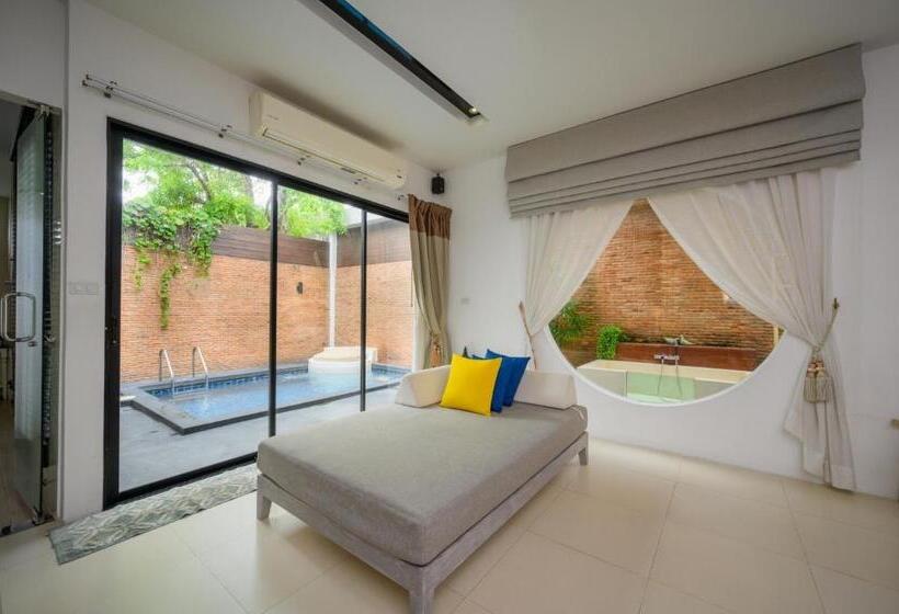 וילה עם חדר שינה אחד ובריכת שחיה, Cae Villa Hua Hin
