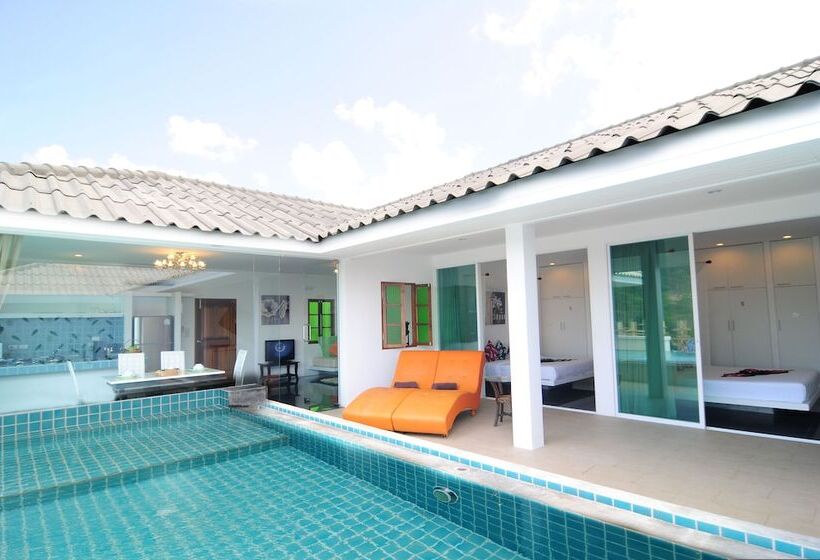 침실 3개 빌라, Grand Bleu Ocean View Pool Suite