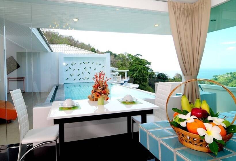 침실 3개 빌라, Grand Bleu Ocean View Pool Suite