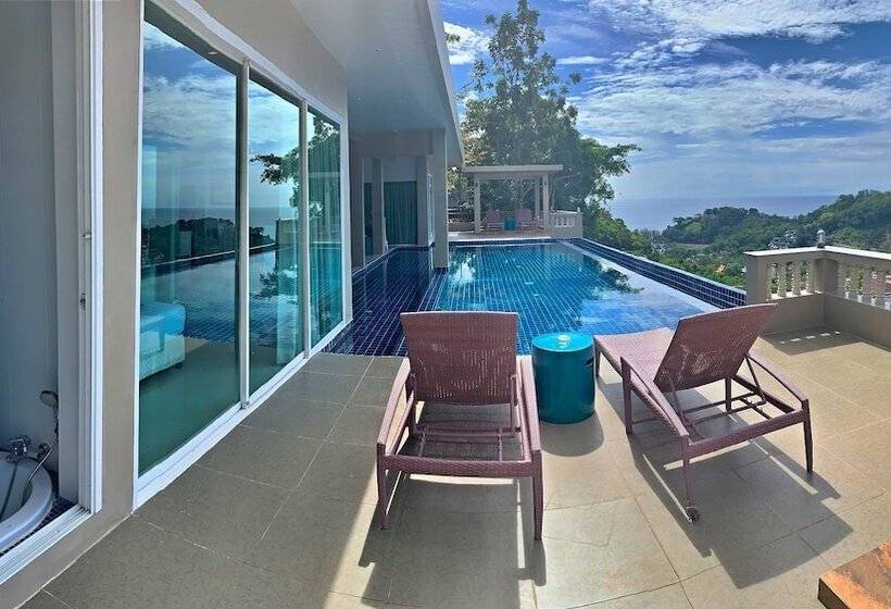침실 4개 빌라, Grand Bleu Ocean View Pool Suite