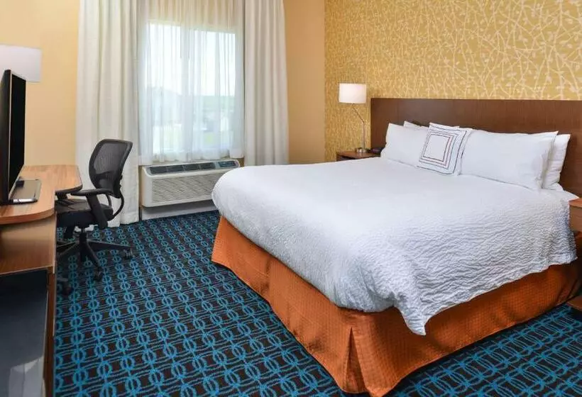キングサイズベッドのスタンダードルーム, Fairfield Inn & Suites By Marriott Sacramento Airport Woodland