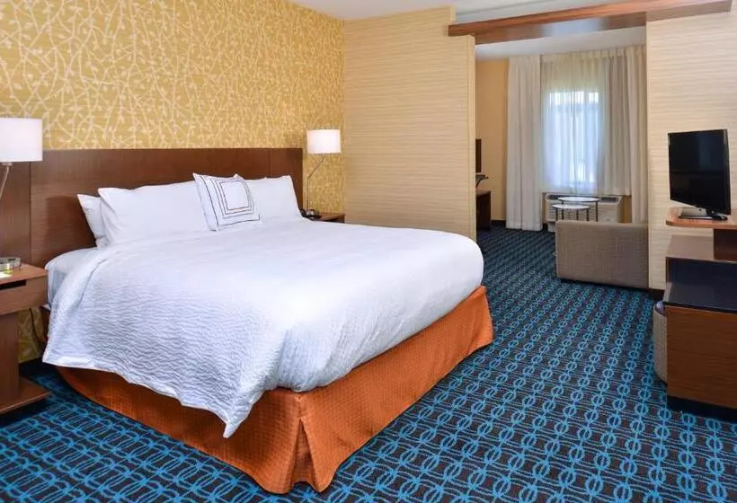 キングサイズベッドのスイートルーム, Fairfield Inn & Suites By Marriott Sacramento Airport Woodland