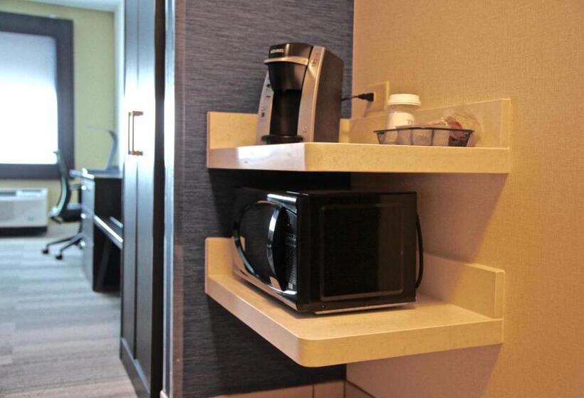 מיטת קינג בסוויטה, Holiday Inn Express & Suites Oswego, An Ihg