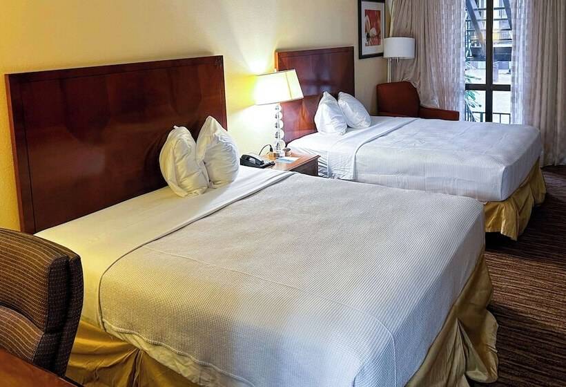 带2个双人床的标准工作室, Rodeway Inn