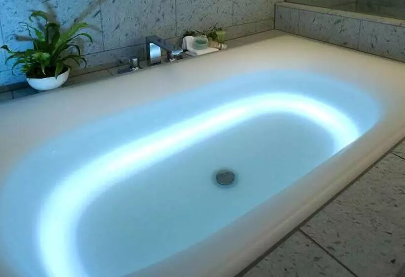 キングサイズベッドのデラックスルーム, 竹泉荘 Chikusenso Onsen