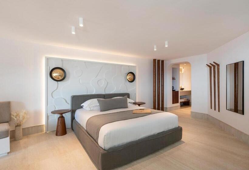 سوییت جونیور با چشم‌انداز دریا, Santo Pure Oia Suites & Villas