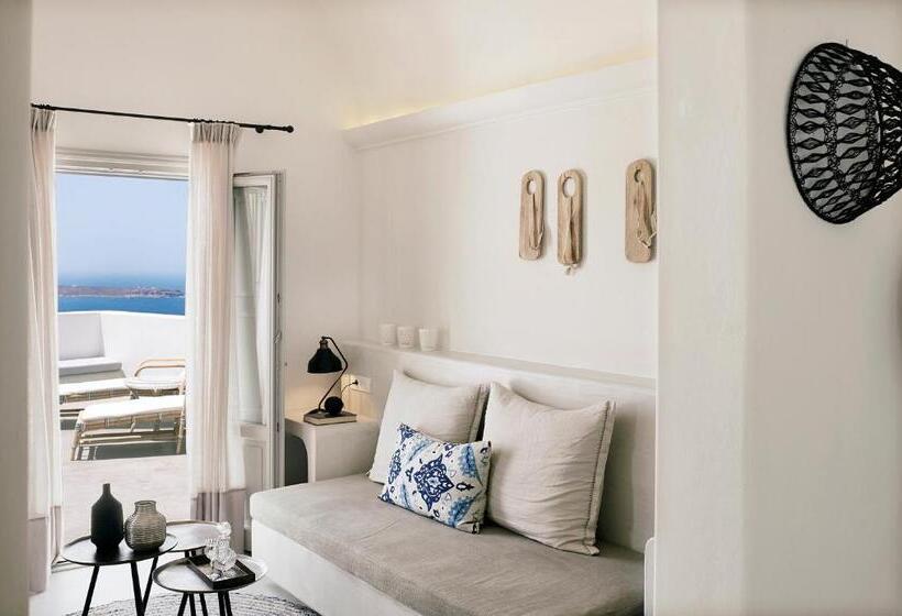 Junior Suite avec Vues, Santo Pure Oia Suites & Villas
