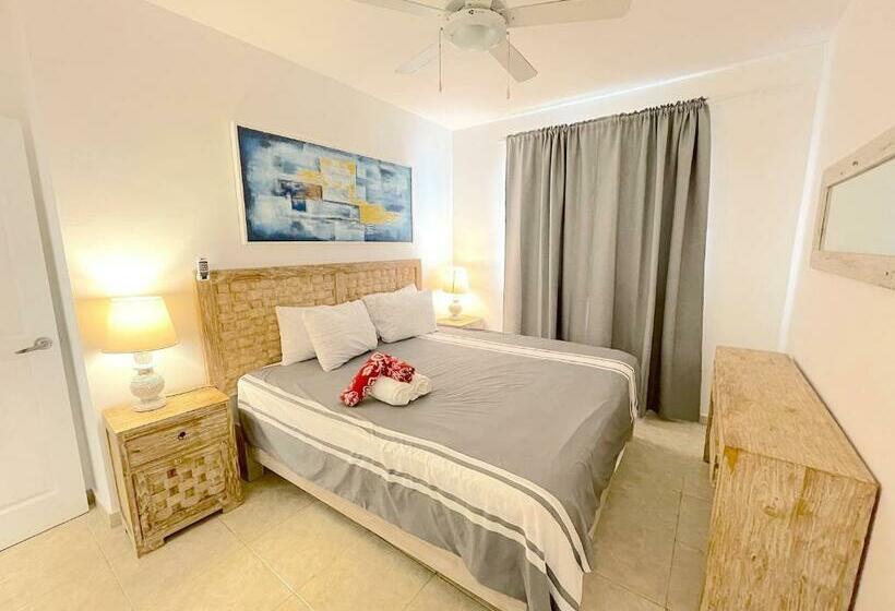 آپارتمان 1 خوابه با چشمانداز استخر, Oceanfront & Garden View Villas Hotel Wifi Bbq Parking Los Corales Beach Club & Spa