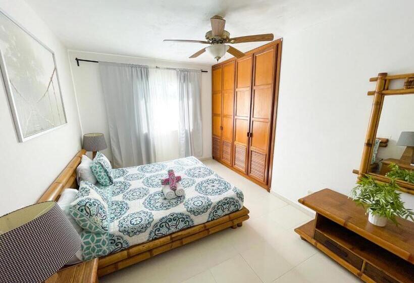 1 Bedroom Penthouse Apartment, Oceanfront & Garden View Villas Hotel Wifi Bbq Parking Los Corales Beach Club & Spa