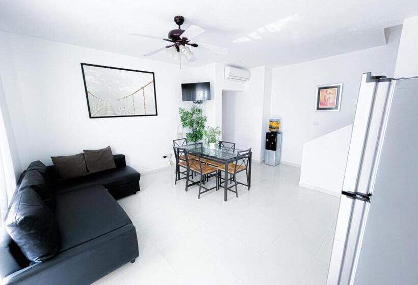1 Bedroom Penthouse Apartment, Oceanfront & Garden View Villas Hotel Wifi Bbq Parking Los Corales Beach Club & Spa