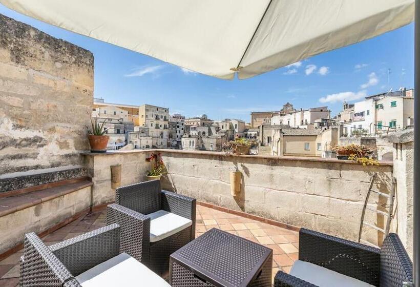 标准间带露台, L Abbraccio Dei Sassi