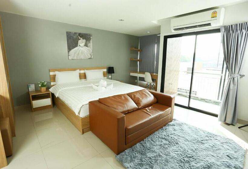 스탠다드 룸 킹사이즈 침대, Jk Living Hotel And Service Apartment