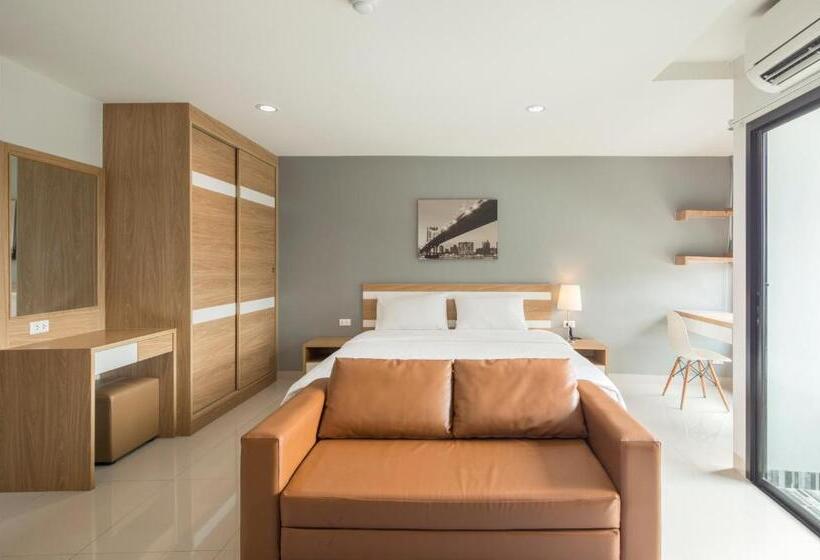 스탠다드 룸 킹사이즈 침대, Jk Living Hotel And Service Apartment