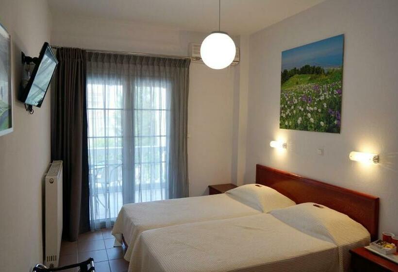 غرفة قياسية مزوَّدة بشُرفة, Olympus Hotel Villa Drosos