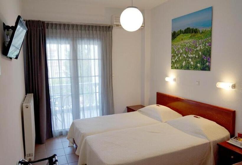 غرفة قياسية مزوَّدة بشُرفة, Olympus Hotel Villa Drosos