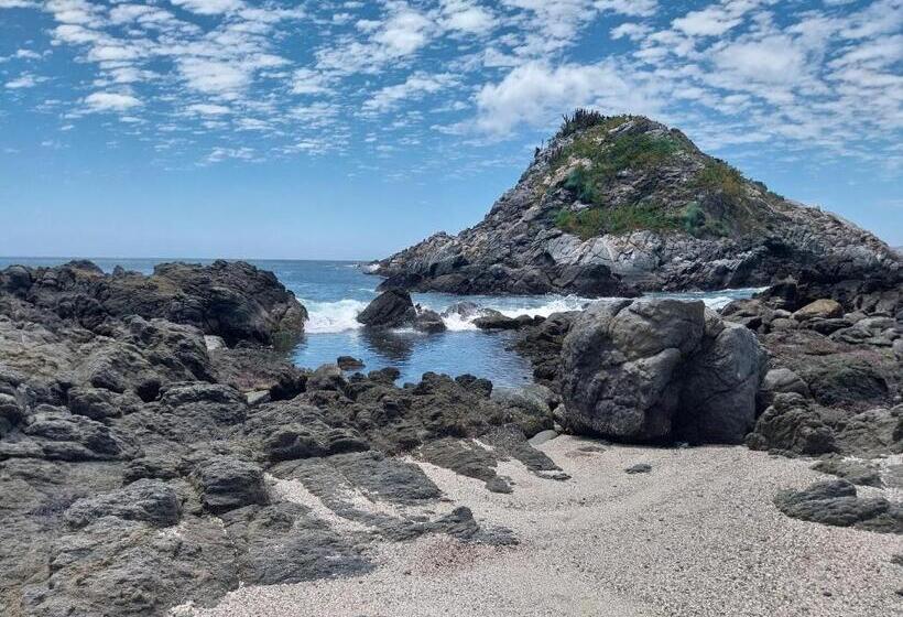 침실 2개 주택, Cabañas Laguna Verde