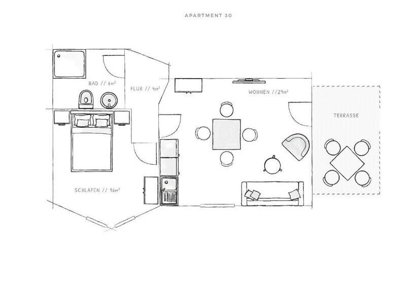 דירה בת חדר שינה 1 עם מרפסת, Weingut Gehlen Cornelius