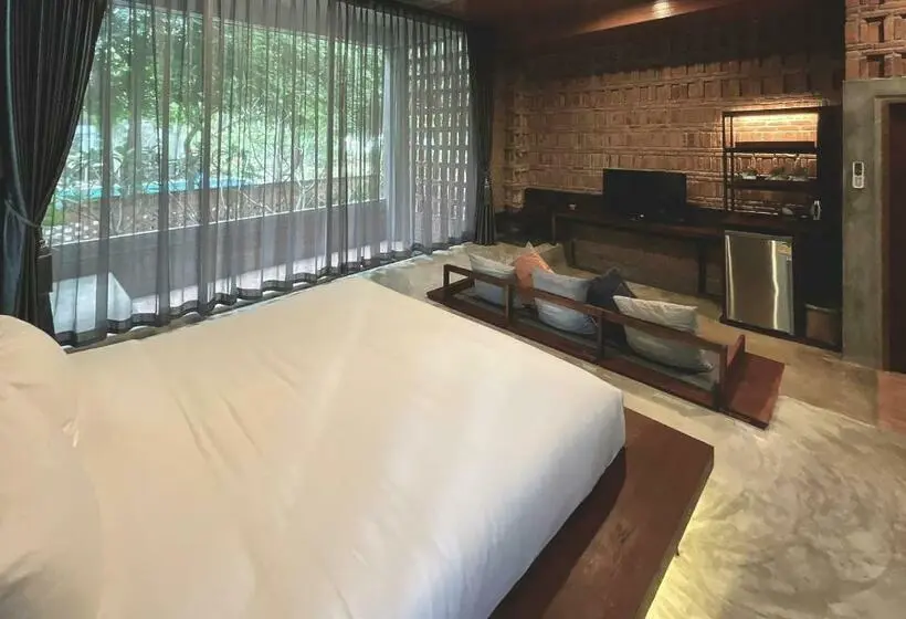 庭の見えるジュニアスイート, Santi Beach Retreat