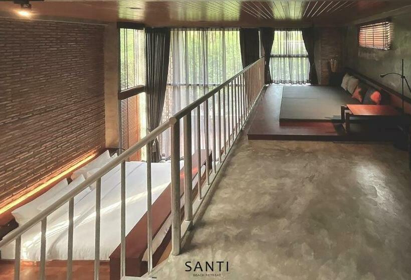 套房带园景, Santi Beach Retreat