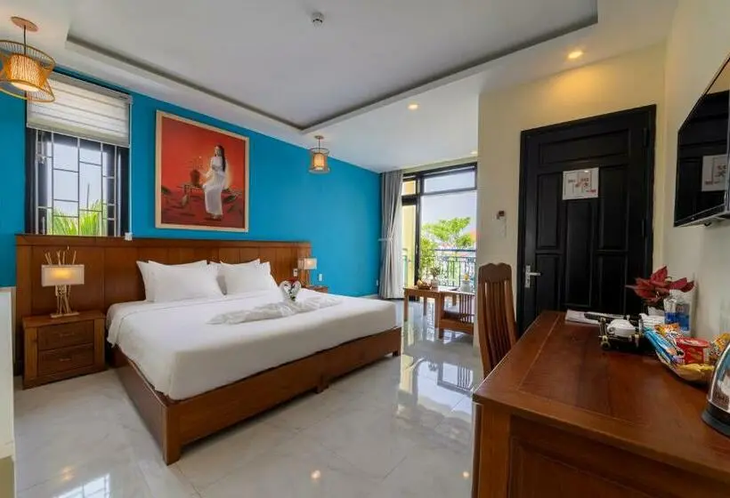 اتاق لوکس با چشم‌انداز باغ, Hoi An Heart Hostel Villa   Bespoke