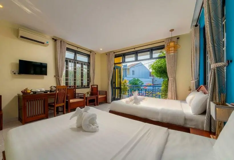 اتاق خانوادگی با چشم‌انداز باغ, Hoi An Heart Hostel Villa   Bespoke
