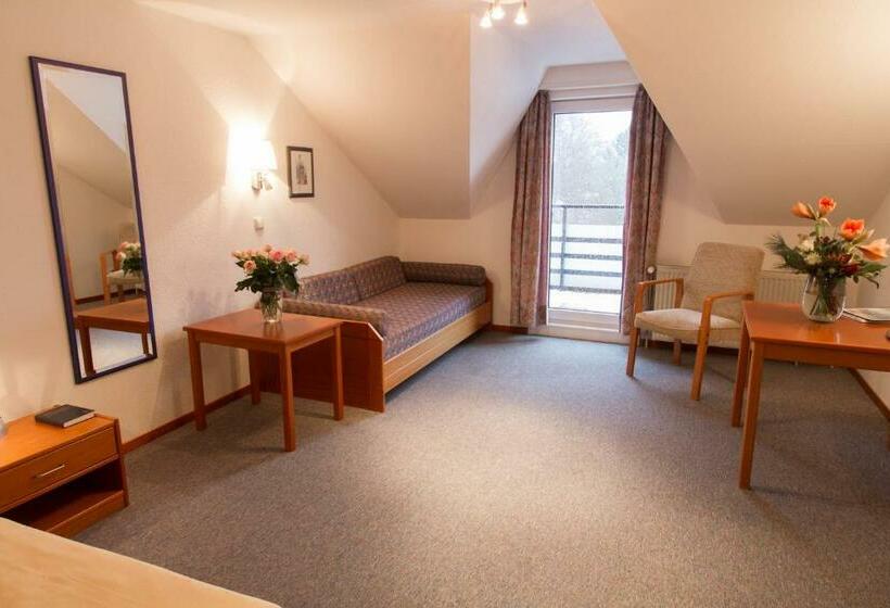 غرفة قياسية فردية مزودة بشُرفة, Krelinger Freizeit Und Tagungszentrum