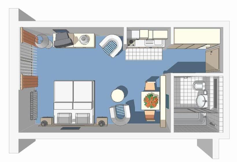 דירת חדר, Dorint Seehotel Binz Therme