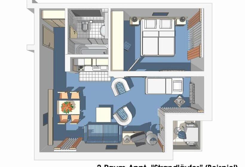 דירת שני חדרים, Dorint Seehotel Binz Therme