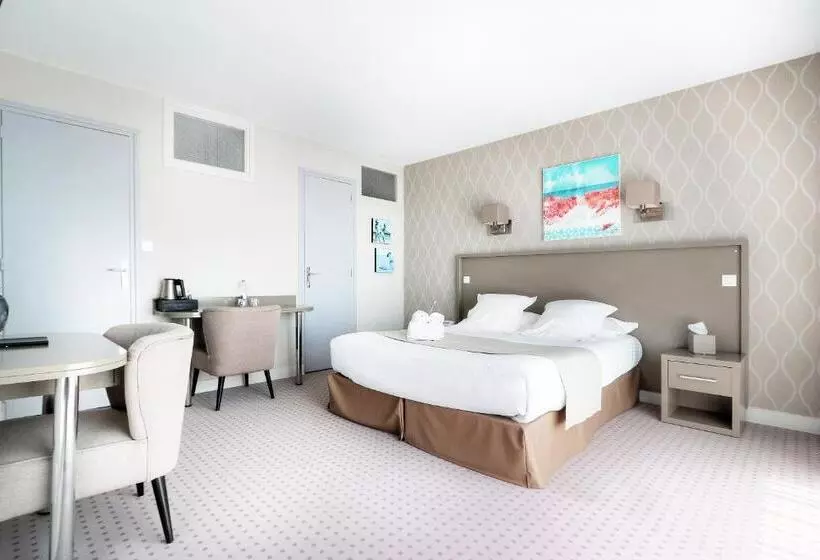 اتاق استاندارد با چشم‌انداز دریا, Hôtel La Petite Sirène Quiberon