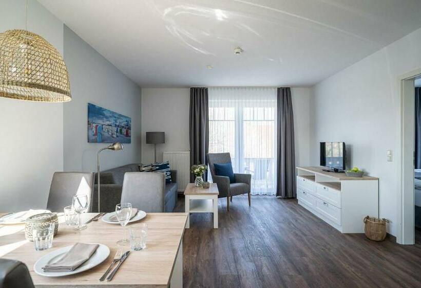 شقة غرفة نوم واحدة مزودة بشُرفة, Strandhafer Apart