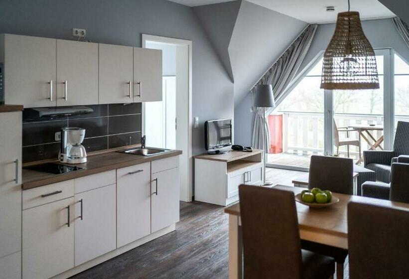 شقة غرفة نوم واحدة مزودة بشُرفة, Strandhafer Apart