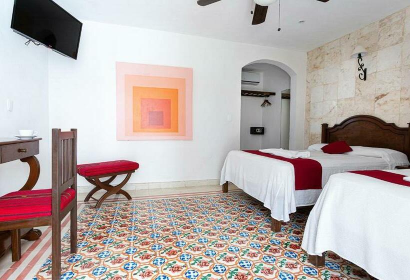 带2个双人床的标准工作室, La Aurora Hotel Colonial