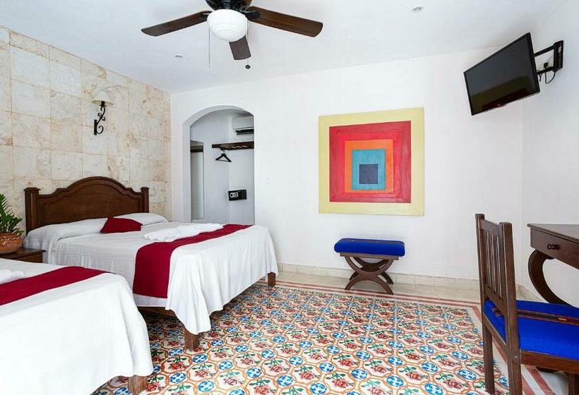 带2个双人床的标准工作室, La Aurora Hotel Colonial