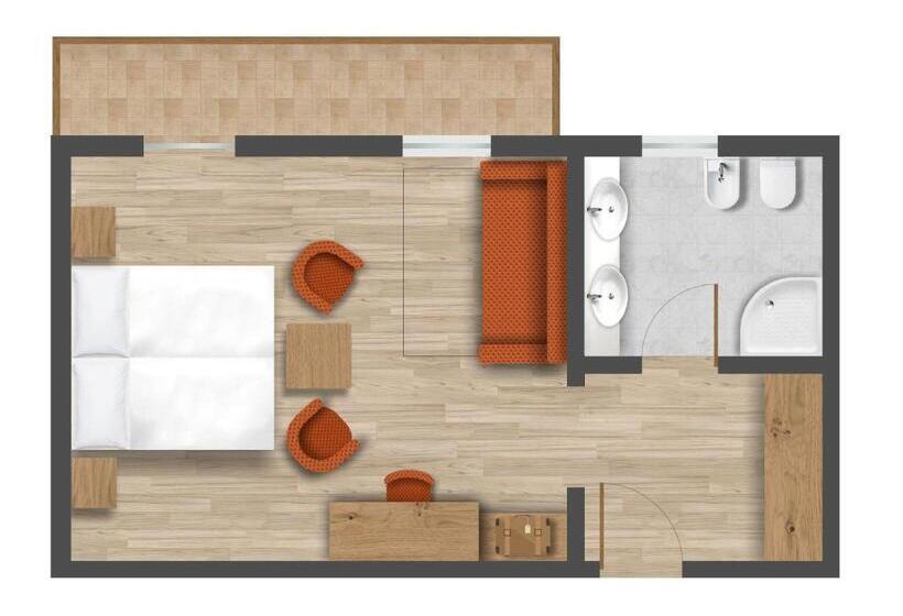 غرفة سوبيريور, Villa Eden