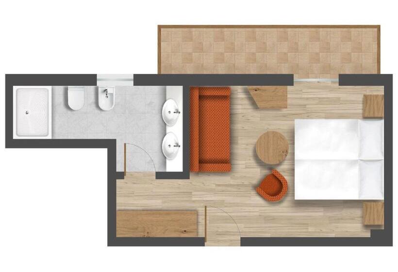 غرفة قياسية, Villa Eden